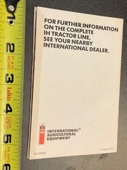 2 – IH International Harvester Tractor Line Advertising Brochures 1982, 1983