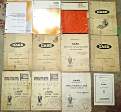 LOT OF 12 J. I. CASE OPERATORS PARTS SUPPLEMENT MANUALS CATALOGS ORIGINAL!