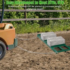 Garvee Drag Harrow Driveway Leveling Rake 8 Ft Driveway Drag For Gravel 6 Ft