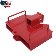 2″ Forklift Hitch Adapter Dual Pallet Trailer Tow Receiver Attachment Tractor
