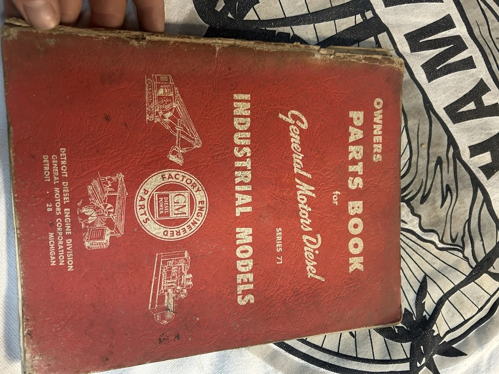 General Motors Diesel Industrial Models Series 71 Owners Parts Book Form 6SP35