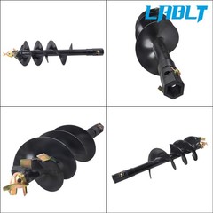 LABLT 12 inch x 48 inch Fab Auger Bit 2 – inch Hex Collar Skid Steer Attachment