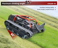27 HP All Terrain Remote Control Off-Road Lawn Mower Adjustable Mowing Height