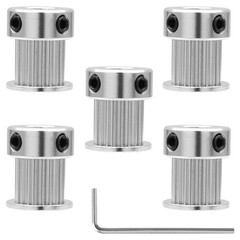 PHITUODA 5pcs GT2 Pulley 20 Teeth 8mm Bore Fit 10mm Belt 20