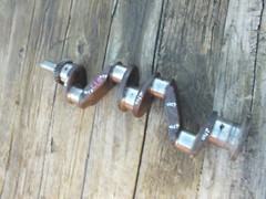 Allis Chalmers D17 AC tractor engine motor crank shaft crankshaft w/ gear *