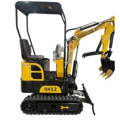 AGT QH12 Mini Excavator 1Ton Digger 13.5HP Engine Tracked Crawler B&S Gas EPA