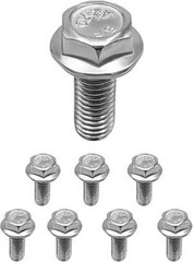 8PCS Car Top Front Skid Plate Bolts, 304 Stainless Steel 12mm Hex Color: 8pcs