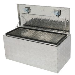 36″ Aluminum Under Body Toolbox 5 Bar Tread Silver