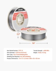 Flux Core MIG Welding Wire, E71T-11 0.03-inch 10 LBS, Gasless Mild Steel Welding