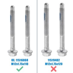 4PCS New Cab Body Assembly Mount Cushion Bolt,10.9 Mild Steel, Fits for Chevr…