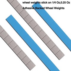 48PCS 1/4 Oz (0.25 Oz) Adhesive Backed Wheel Weights, Grey Stick-On Type F-067