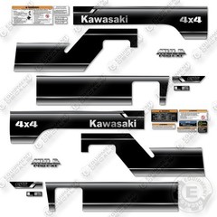 Fits Kawasaki Mule Pro FXT LE 2023 Decal Kit UTV – BLACK – 7YR OUTDOOR 3M Vinyl!