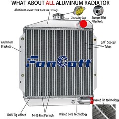 Full Aluminum 3 Rows Radiator For Yanmar 3TNE74 Diesel Tractor 119621-44500 USA