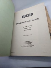 EUCLID GM SERIES 6-110 DIESEL ENGINE Maintenance Service Repair Manual 1955 Plus