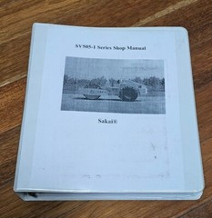 SAKAI SV505-I SV505-1 VIBRATORY ROLLER COMPACTOR SHOP MANUAL BOOK