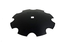 16″ Notched Disc Harrow Blade Dual-Punched 7/8″ x 1″ Round 11 Gauge 3 MM Round