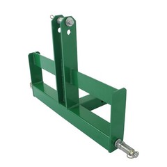 Green 3 Point 2″ Receiver Hitch Drawbar W/Suitcase Weight Brackets for CAT 1