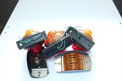 Vintage Replacement Tractor / Trailer Lights Retro Parts Repair Untested As Is