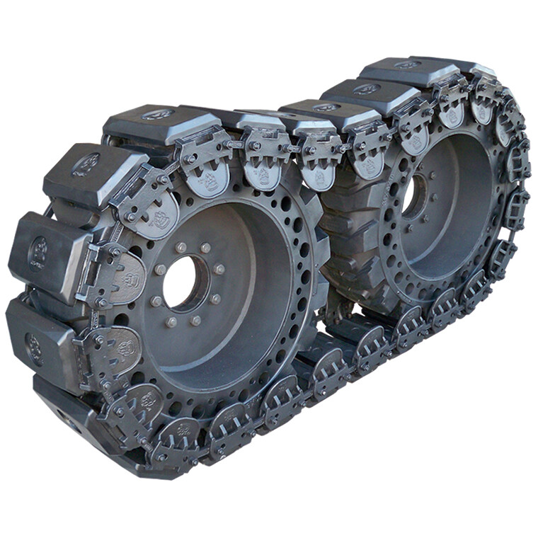 Set Prowler 12 Inch Stealth Rubber Skid Steer Over The Tire Tracks – OTT 12×16.5