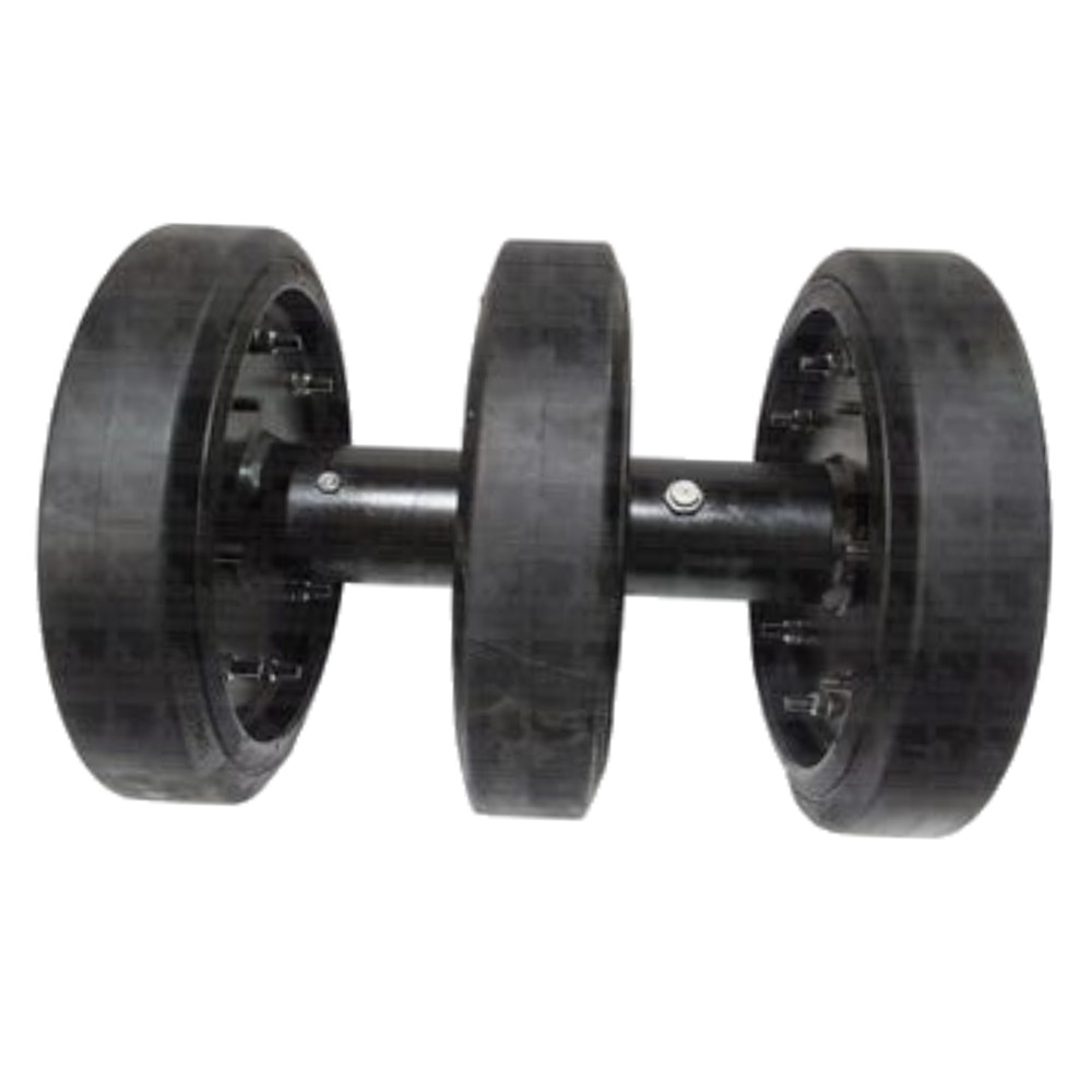 One 14″ Idler Group with DuroForce Rubber Wheels Fits CAT 277 277B 2616300