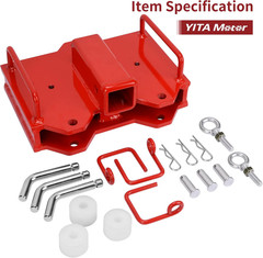 2” Forklift Trailer Hitch Receiver, 6500Lbs Capacity for Dual Pallet Forks