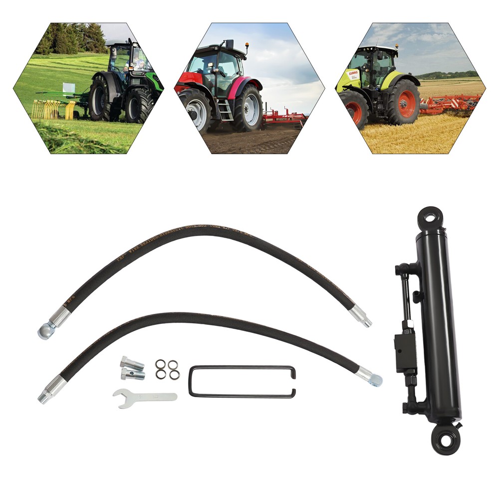 Hydraulic Top Link Cat. 1-1 with Locking Block 16 1/8- 22 7/16″ with 2* Hose