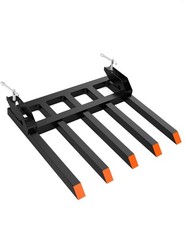 Clamp on Debris Forks Fits 48” Bucket, Heavy Duty 5-Tine 2500LBS Clamp-on Forks