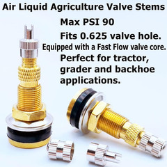 2Pieces TR618A Tractor Air/Liquid Valve Stems for Industrial Agricultural Wheels