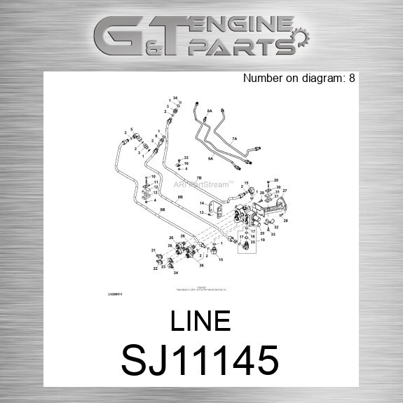SJ11145 LINE fits JOHN DEERE (Surplus Open Box)