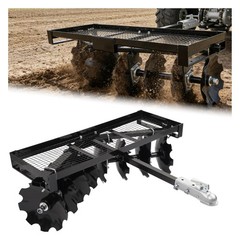 4Ft Disc Harrow Attachment Trailer Mounted Notched FOR USE WITH A 2″ TOWBALL