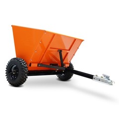 71Gal Towable Sand & Gravel Spreader 882lb Capacity ATV UTV|Towed 2″ Coupler 39″