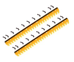 2 – Common 5ft Heat Treated Curved Serrated Grader Blade 7D-4508S, 5/8″x6″x60″