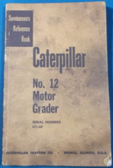 CAT CATERPILLAR NO 12 12E MOTOR GRADER SERVICE SHOP REPAIR MANUAL S/N 8T00001-UP