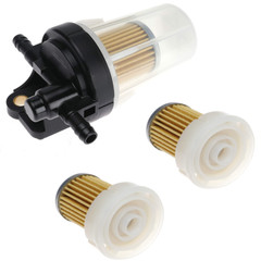 Fuel Filter Assembly 6A320-58862 w/ 2pc 58830 Filter Element for Kubota B Series