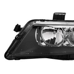 Set of (2) Headlights Halogen Factory Black Clear for 2004-2008 Acura TSX