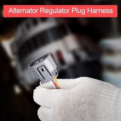 3 Wires Alternator Regulator Harness, 4Pack Alternator Pigtail Color: Style 2