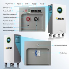16.07kWh 48V 314Ah LiFePO4 Lithium Battery For Home Solar Energy Storage PV