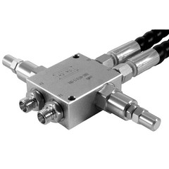 ‎Mini Excavator Cushion Valve Kit For machine w/ 1/4” Hydraulic Hoses & M14x1.5