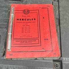 Hercules JX Series Engine Operation & Maintenance Manual and Parts List