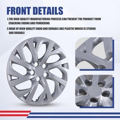 16 Inch Hubcaps Set of 4 Fit 2009-2025 Toyota Corolla Steel Wheels ABS Lacquer