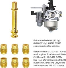 Carburetor Jet Kit for 196cc 212cc 224cc 301cc 420cc Engines for Mini Bikes Go K