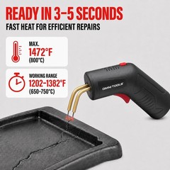 Cordless Hot Stapler Repair Kit, 4.0Ah Rechargeable Plastic Welder, USB-C Fast