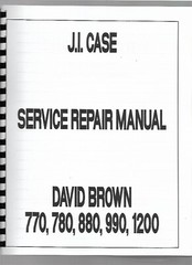 Case David Brown 770 780 880 990 1200 Tractor Service Repair Manual