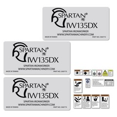 Spartan IW135DX Decal Kit Ironworker – Aftermarket Kit