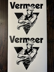 Vermeer Diggin Dutchman Decals 8” (Set 2) Sticker Black Wood Chipper Equipment