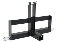3 Point 2″ Receiver Hitch Drawbar For CAT 1 Tractor W/Suitcase Weight Brackets