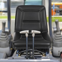 Universal Forklift Seat Adjustable Tractor Seat PU Bulldozer Seat Drainage Hole