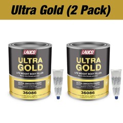 LAUCO Ultra Gold Premium Lightweight Body Filler, Bridges Holes, Water