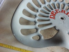 Vintage Cast Iron Tractor Seat Deering Painted Lot 26-16-C