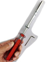 Elevator Door Key Drop Solid Carbon Steel with Plastic Handle Heavy Red